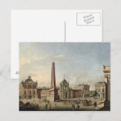 Blick auf den alten Markt Postkarte (Vorne/Hinten)