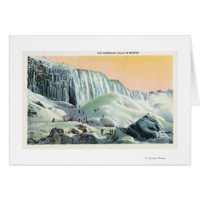 Blick auf den amerikanischen Fall im Winter # 2 (Vorderseite (Horizontal))