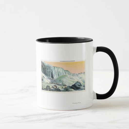 Blick auf den amerikanischen Fall im Winter # 2 Tasse (Rechts)
