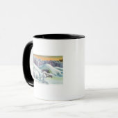 Blick auf den amerikanischen Fall im Winter Tasse (Vorderseite Links)