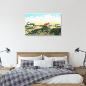 Blick auf den Bahnhof der Race Point-Küstenwache Leinwanddruck (Insitu (Schlafzimmer))