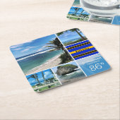 Blick auf den Barbados-Ozean Rechteckiger Pappuntersetzer (angewinkelt)