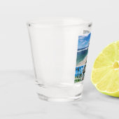 Blick auf den Barbados-Ozean Schnapsglas (Links)