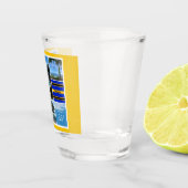Blick auf den Barbados-Ozean Schnapsglas (Rechts)