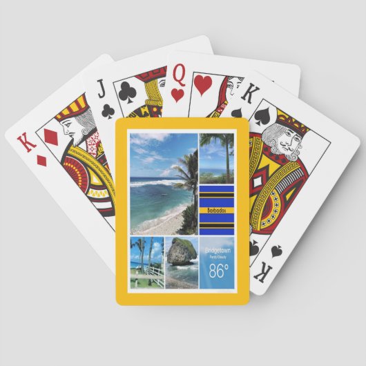 Blick auf den Barbados-Ozean Spielkarten (Rückseite)
