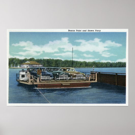 Blick auf den Bemus Point und Stow Ferry Poster (Vorne)