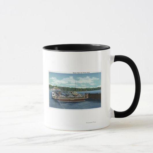Blick auf den Bemus Point und Stow Ferry Tasse (Rechts)