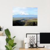 Blick auf den Berg Ararat von armenischer Seite Poster (Heimbüro)