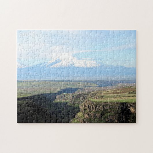 Blick auf den Berg Ararat von armenischer Seite Puzzle (Horizontal)