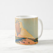 Blick auf den Berg Carmel, Utah von Maynard Dixon Kaffeetasse (VorderseiteRechts)