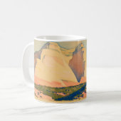 Blick auf den Berg Carmel, Utah von Maynard Dixon Kaffeetasse (Vorderseite Links)