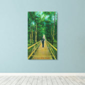 Blick auf den Boardwalk bei Presidio Leinwanddruck (Insitu (Holzboden))