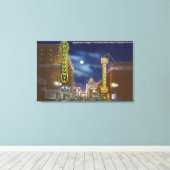 Blick auf den Broadway in der Nacht Leinwanddruck (Insitu (Holzboden))