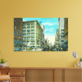 Blick auf den Broadway und die siebte Ecke Leinwanddruck (Insitu (Wohnzimmer))