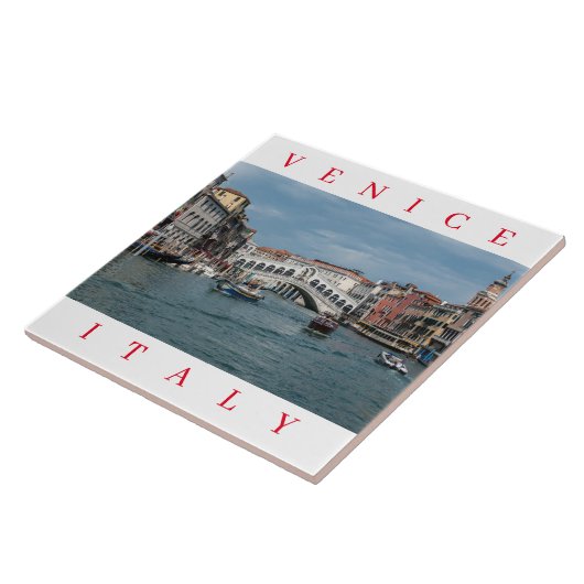 Blick auf den Canale Grande Keramik Fliese (Seite)