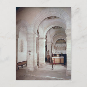 Blick auf den Chor, erbaut im Jahre 806 n. Chr. Postkarte