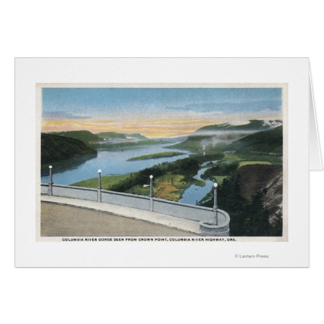Blick auf den Columbia River Gorge von Crown Point (Vorderseite (Horizontal))