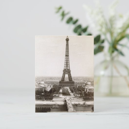 Blick auf den Eiffelturm, 1900 Postkarte (Stehend Vorderseite)