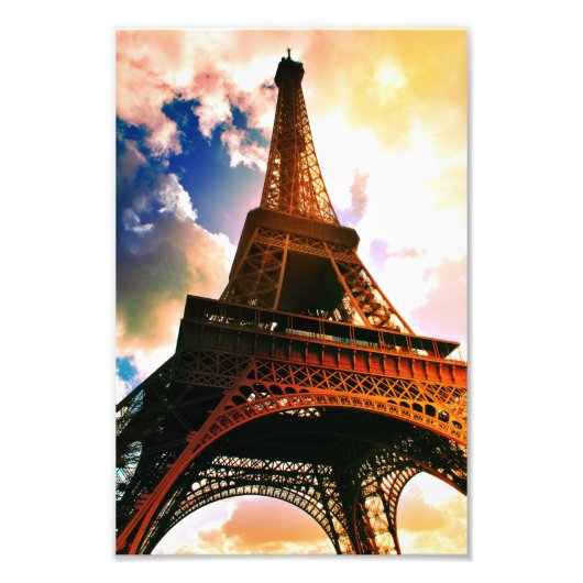 Blick auf den Eiffelturm Fotodruck (Vorne)