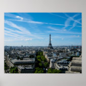 Blick auf den Eiffelturm vom Arc du Triomph - Post Poster (Vorne)