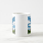Blick auf den Eiffelturm vom Champ de Mars-Park Kaffeetasse (Mittel)