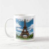 Blick auf den Eiffelturm vom Champ de Mars-Park Kaffeetasse (Links)