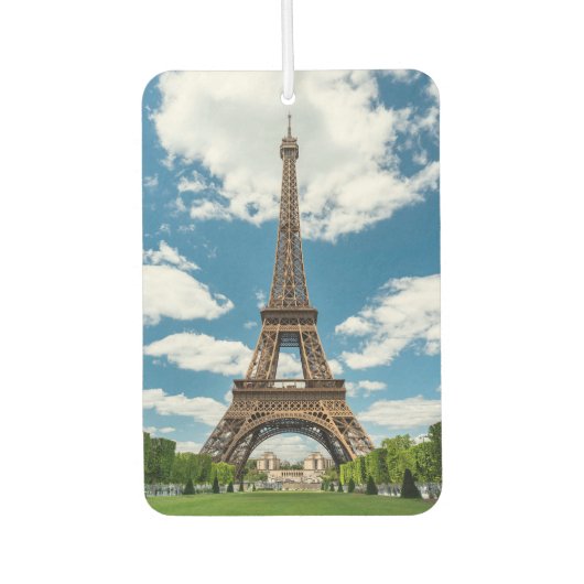 Blick auf den Eiffelturm vom öffentlichen Park Cha Autolufterfrischer (Vorderseite)