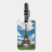 Blick auf den Eiffelturm vom öffentlichen Park Cha Gepäckanhänger (Vorderseite vertikal)