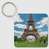 Blick auf den Eiffelturm vom öffentlichen Park Cha Schlüsselanhänger (Vorderseite)
