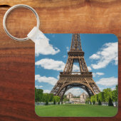 Blick auf den Eiffelturm vom öffentlichen Park Cha Schlüsselanhänger (Vorderseite)