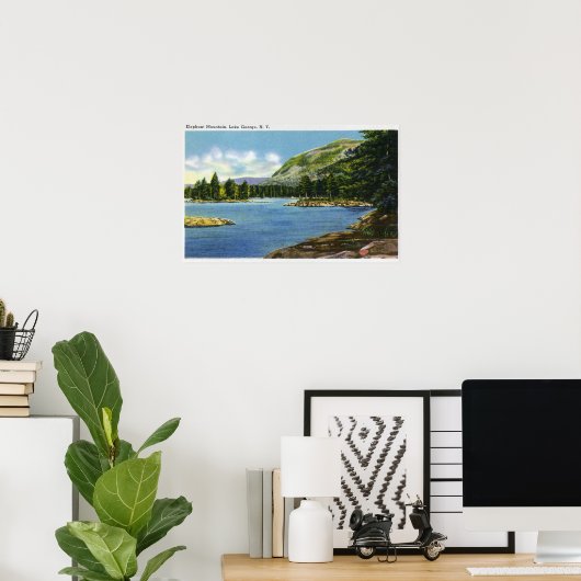 Blick auf den Elefantenberg Poster (Heimbüro)