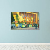 Blick auf den Elefantenzug Leinwanddruck (Insitu (Holzboden))