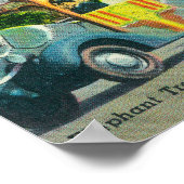 Blick auf den Elefantenzug Poster (Ecke)