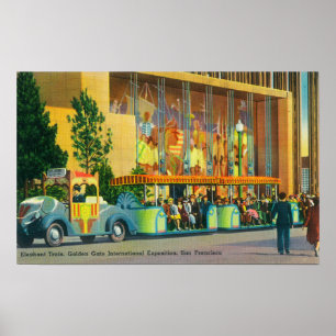 Blick auf den Elefantenzug Poster