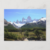 Blick auf den Fitz Roy Postkarte (Vorderseite)