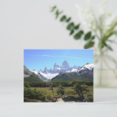 Blick auf den Fitz Roy Postkarte (Stehend Vorderseite)