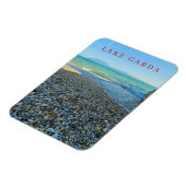 Blick auf den Gardasee - Kieselstrand Kühlschrankm Magnet (Linke Seite)