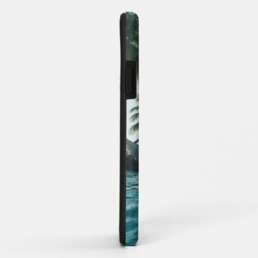 Blick auf den Garten mit Palmen Case-Mate iPhone Hülle (Hinten/Rechts)