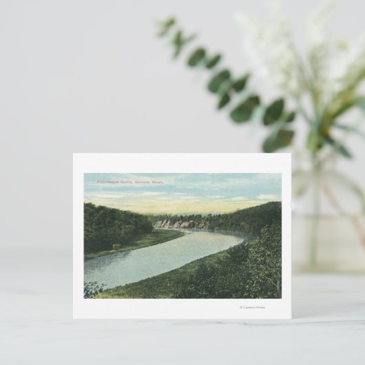 Blick auf den Genesee Postkarte (Stehend Vorderseite)