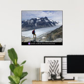 Blick auf den Gilkey Trench in Alaska Poster (Heimbüro)