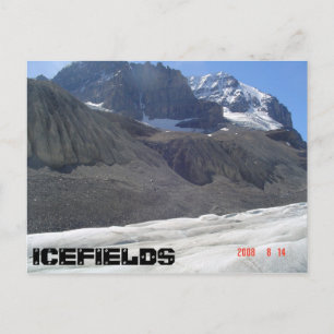 Blick auf den Gletscher Postkarte