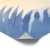 Blick auf den Golf von Amerika in Blautönen Poster (Ecke)