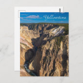 Blick auf den Grand Canyon des Yellowstone Postkarte (Vorne/Hinten)