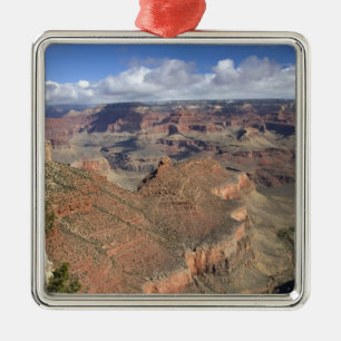 Blick auf den Grand Canyon vom South Rim, Arizona, Silbernes Ornament