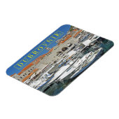 Blick auf den Hafen von Dubrovnik Kühlschrankmagne Magnet (Linke Seite)