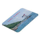 Blick auf den Hafen von Garda Kühlschrankmagnet Magnet (Linke Seite)