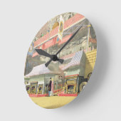 Blick auf den Hardware-Stand von Sheffield und den Runde Wanduhr (Winkel)