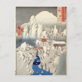 Blick auf den Haruna-Berg im Schnee Postkarte (Vorderseite)