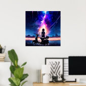 Blick auf den Himmel - Art der Illustration Poster (Heimbüro)