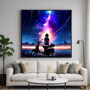 Blick auf den Himmel - Art der Illustration Poster